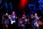Joe Satriani, Sammy Hagar, Chad Smith, and Michael Anthony perform at Acoustic-4-A-Cure at The Fillmore on May 15, 2018