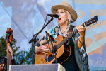 Laurie Lewis at Hardly Strictly Bluegrass 2025 in San Francisco on October 4, 2025