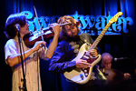 Warren Hood, James Nash, and Chuck Hamilton of The Waybacks perform at the Sweetwater in Mill Valley on 2016-08-18