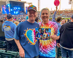 The photo-in-a-photo stack at the Dead & Co Last Tour at Oracle Park on July 15, 2023