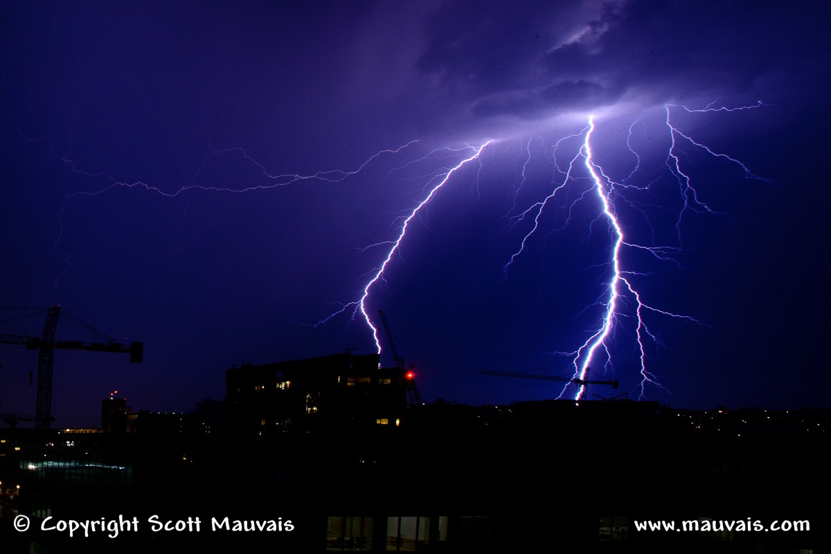 Lightening over San Francisco 